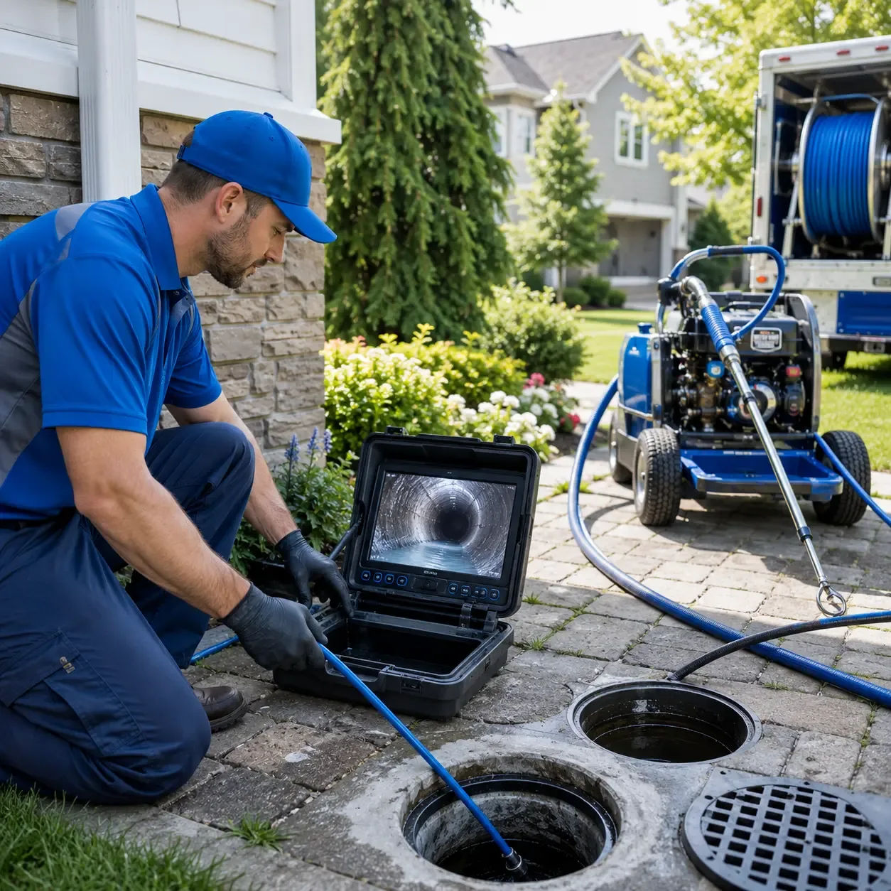 Outdoor drain cleaning professionals serving Mount Pleasant, WI