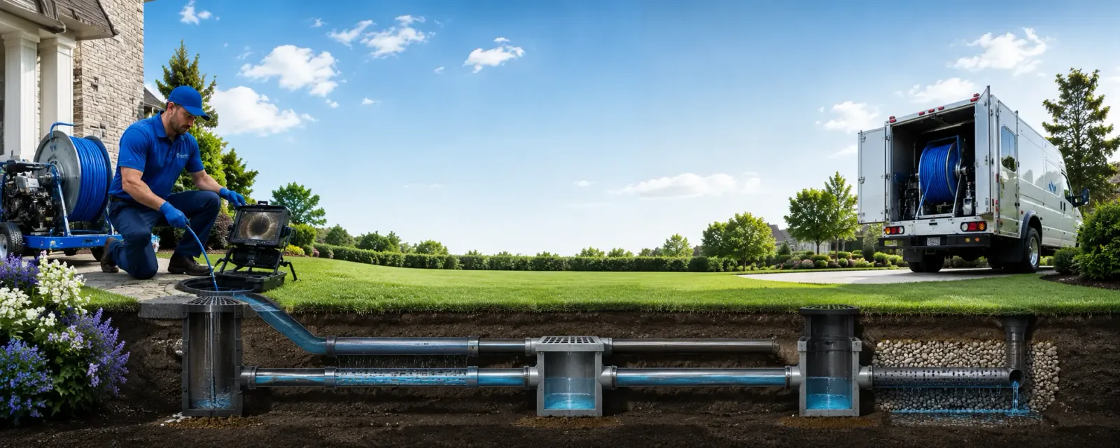 Outdoor drain cleaning information for Mount Pleasant, WI